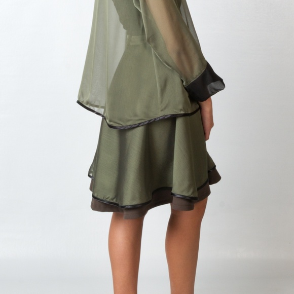 BOMEEÉ Abedul Green Skirt
